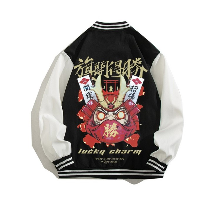 Digital printed casual high street baseball suit fashion trend jacket