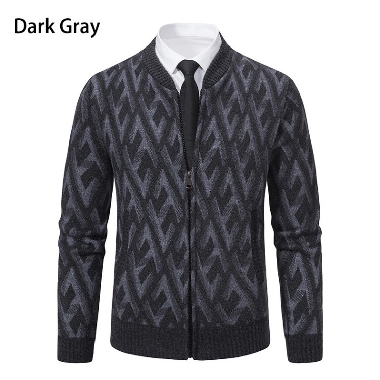 Standing collar slim fitting casual fashion trend jacket