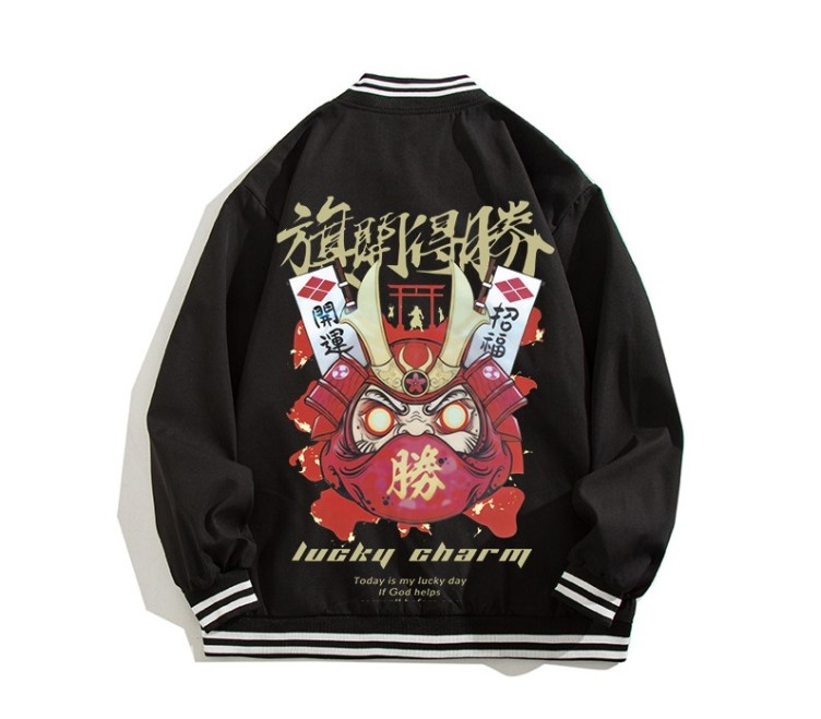Digital printed casual high street baseball suit fashion trend jacket