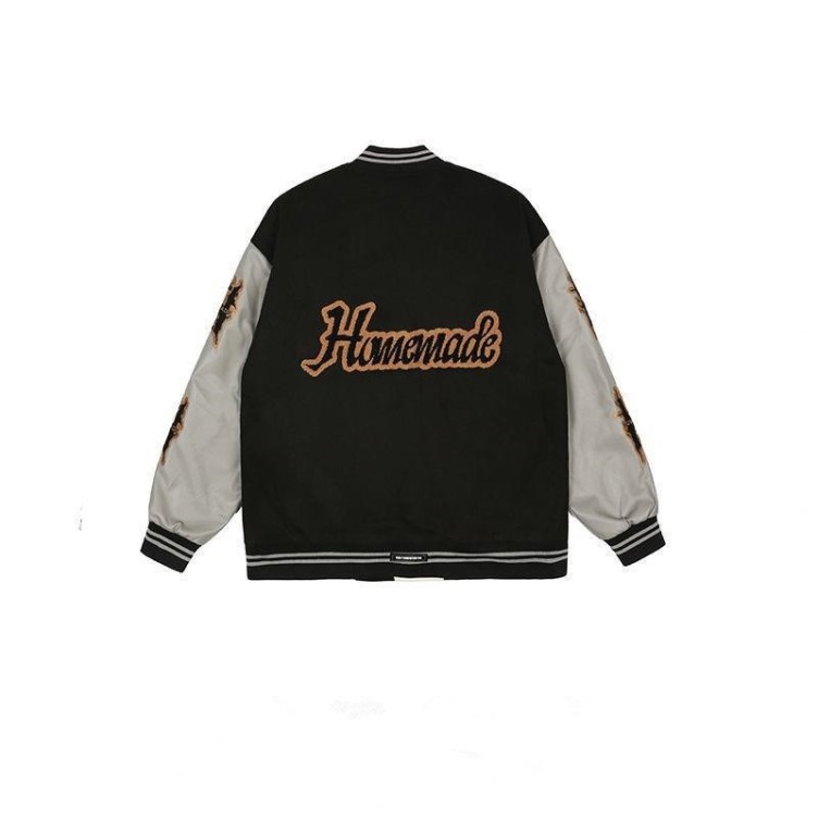 Spliced Baseball Jersey Hip Hop Loose Jacket Fashion Trendy Jacket