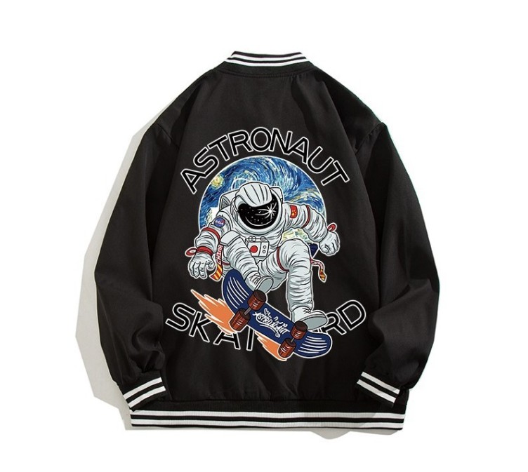 Digital printed casual high street baseball suit fashion trend jacket