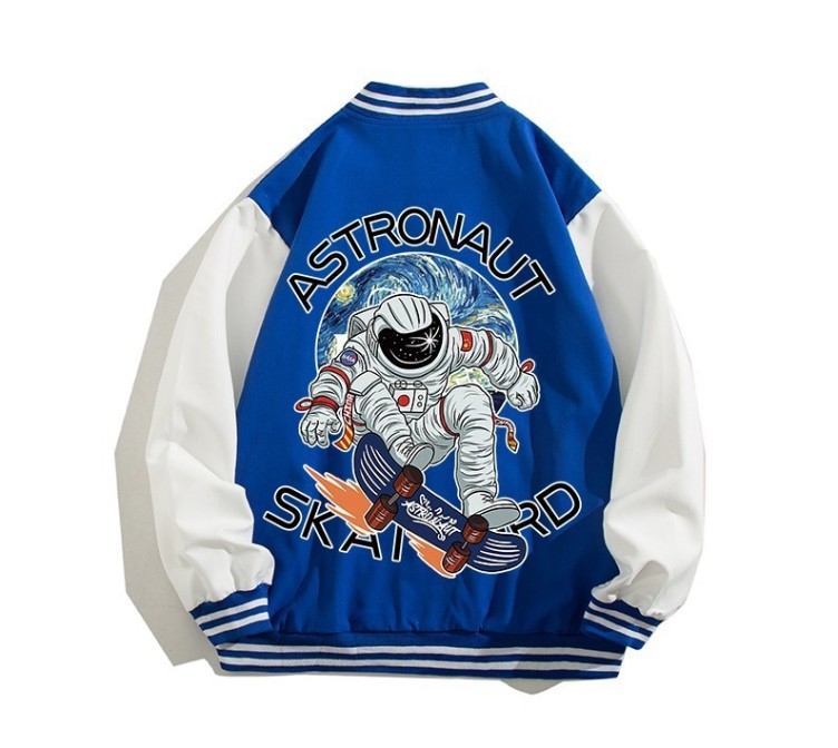 Digital printed casual high street baseball suit fashion trend jacket