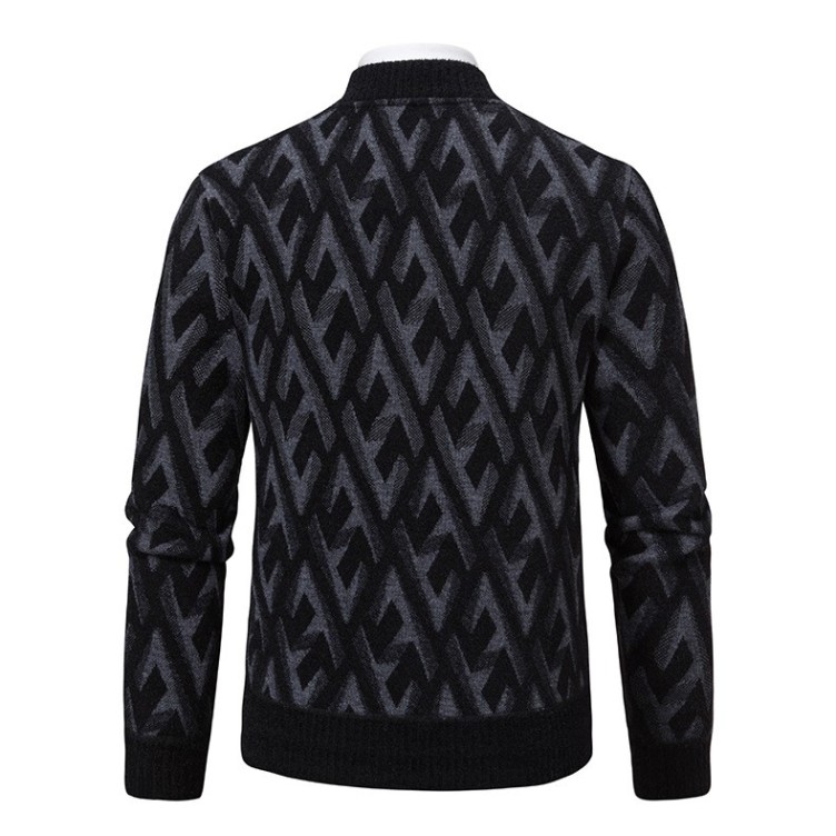 Standing collar slim fitting casual fashion trend jacket