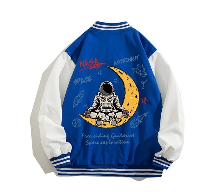 Digital printed casual high street baseball suit fashion trend jacket