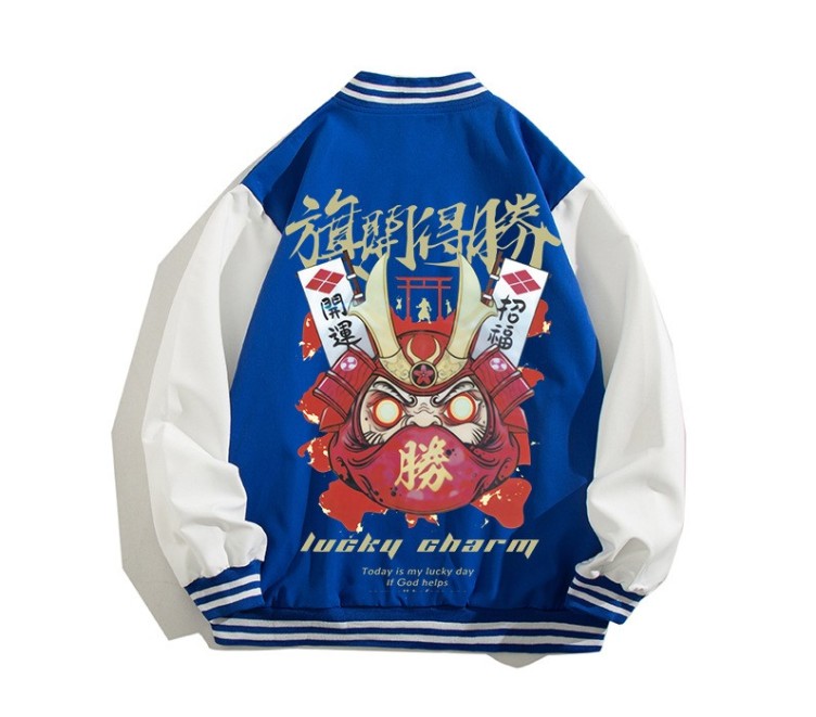 Digital printed casual high street baseball suit fashion trend jacket