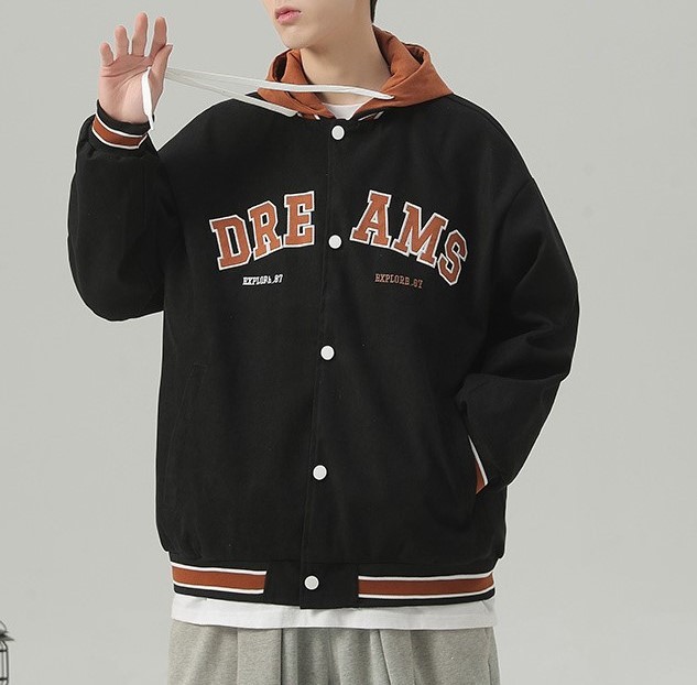 Minimalist printed casual versatile warm and trendy jacket