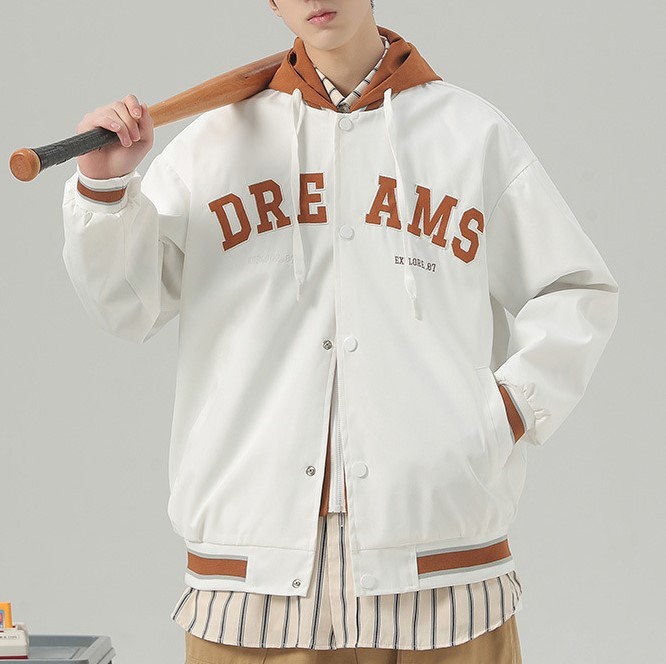 Minimalist printed casual versatile warm and trendy jacket
