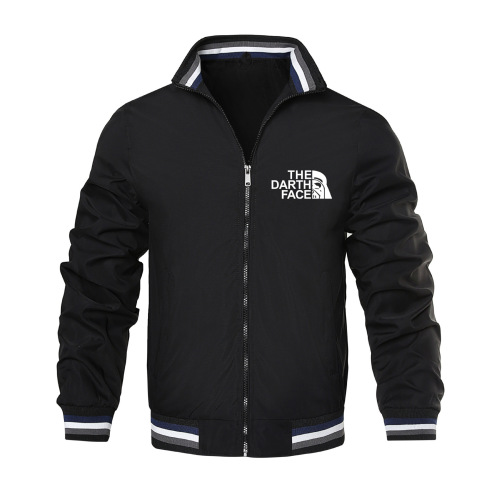 Workwear stand collar trend loose fitting casual sports jacket