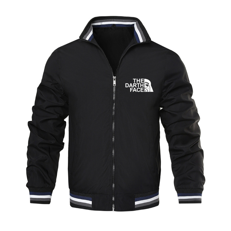 Workwear stand collar trend loose fitting casual sports jacket