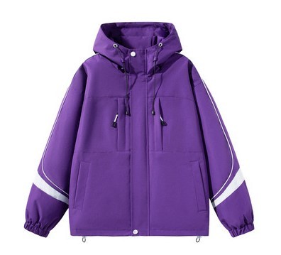 Contrast hooded casual fashion trend jacket