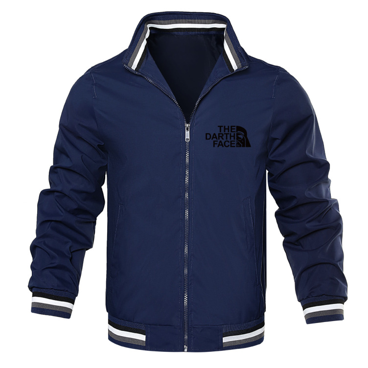 Workwear stand collar trend loose fitting casual sports jacket