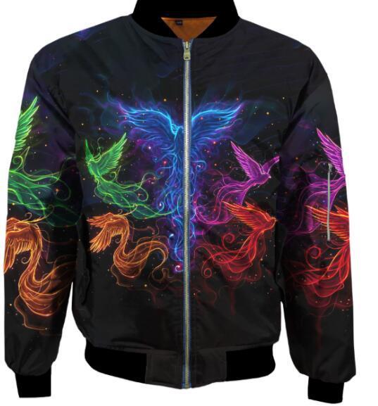 Digital printed casual fashion trend flying jacket
