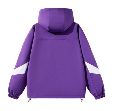 Contrast hooded casual fashion trend jacket