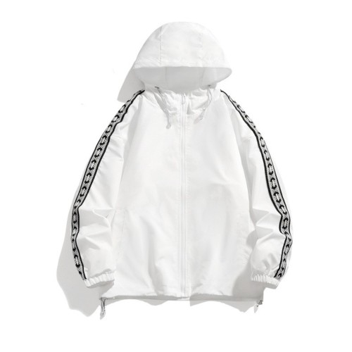 Versatile, simple, loose fitting hooded trendy and fashionable jacket