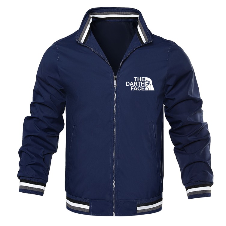 Workwear stand collar trend loose fitting casual sports jacket
