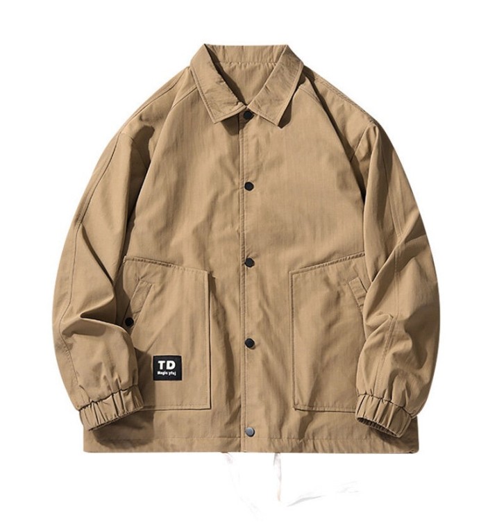 Casual loose fitting trendy work jacket