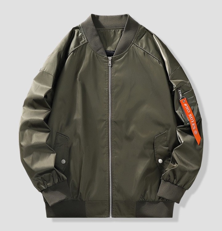 Stand up collar casual zipper jacket cardigan baseball jacket