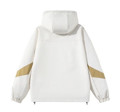 Contrast hooded casual fashion trend jacket