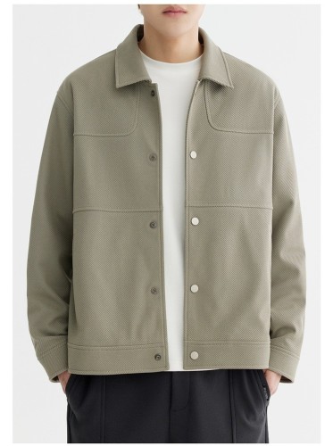 Solid color minimalist lapel jacket versatile casual fashion trend jacket