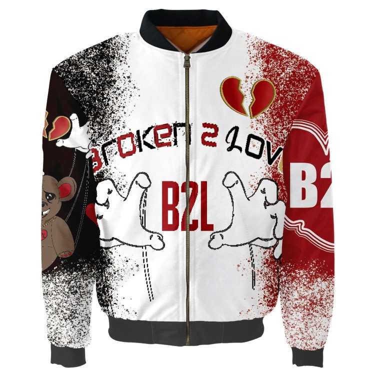 Digital printed casual fashion trend flying jacket