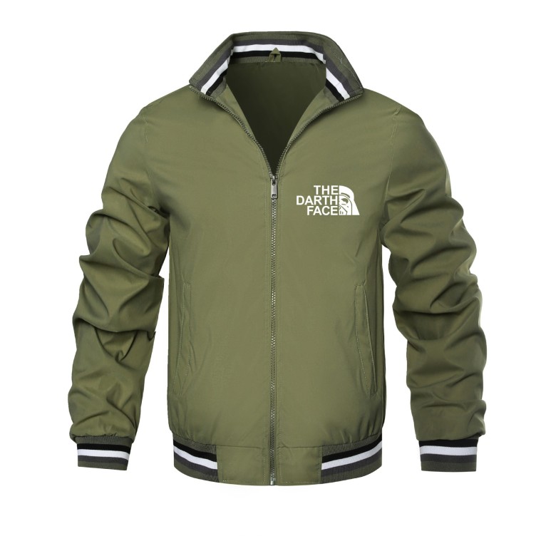 Workwear stand collar trend loose fitting casual sports jacket