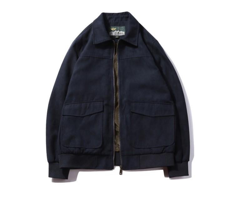 Suede work jacket retro lapel trendy jacket