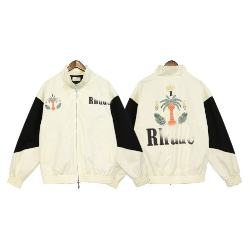 Printed color blocking school uniform casual sports trend jacket