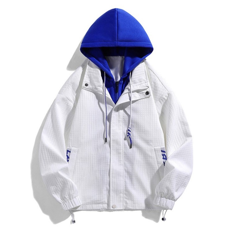 Casual loose and versatile fashion trend hooded jacket