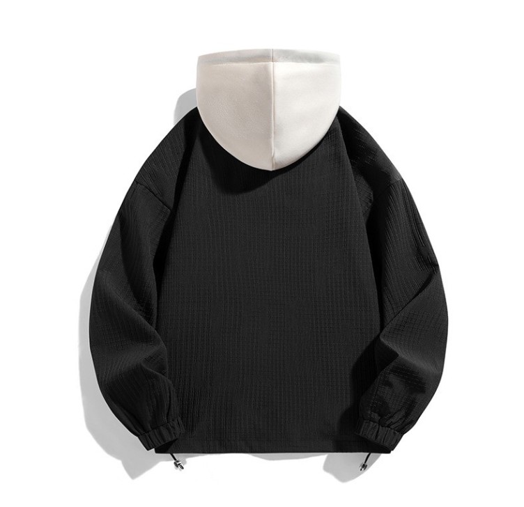 Casual loose and versatile fashion trend hooded jacket