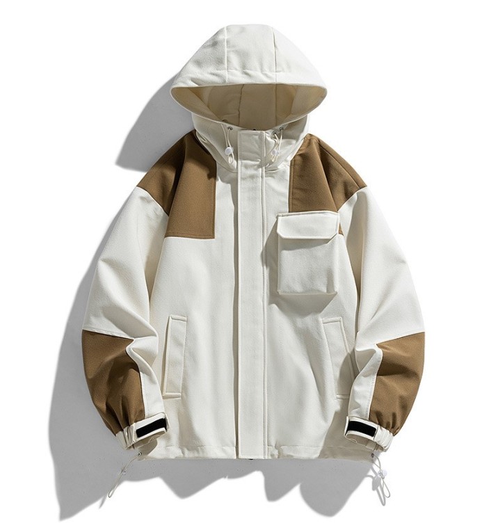Casual loose hooded fashion trend jacket