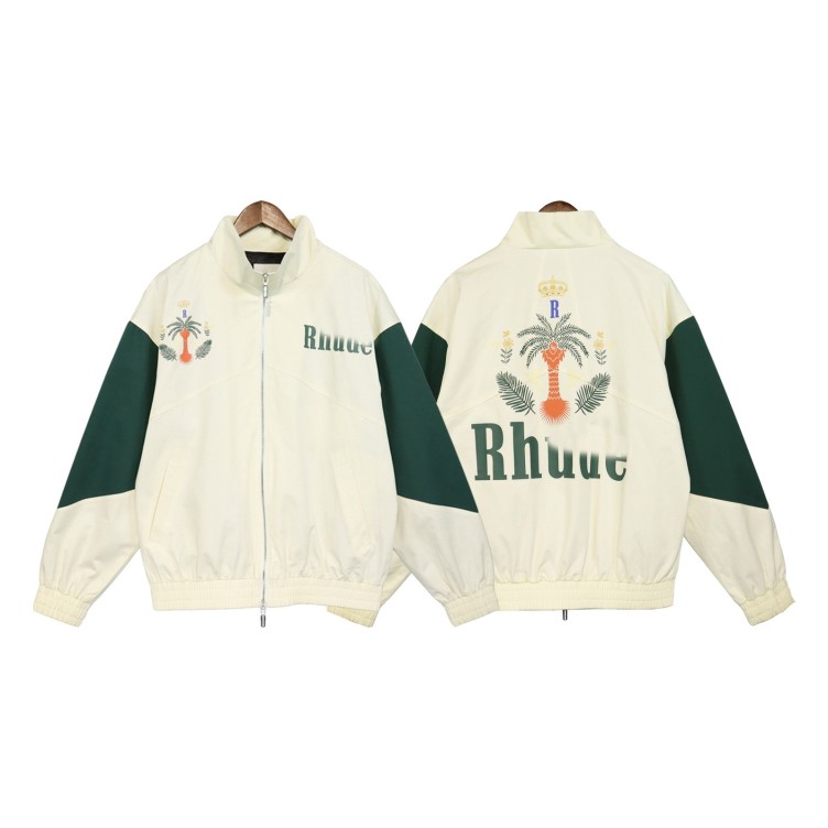 Printed color blocking school uniform casual sports trend jacket