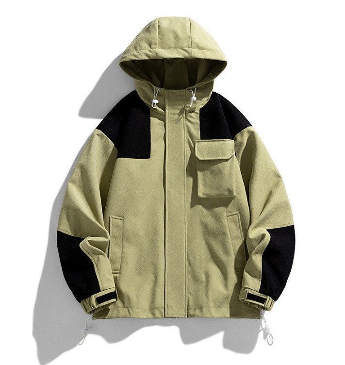 Casual loose hooded fashion trend jacket