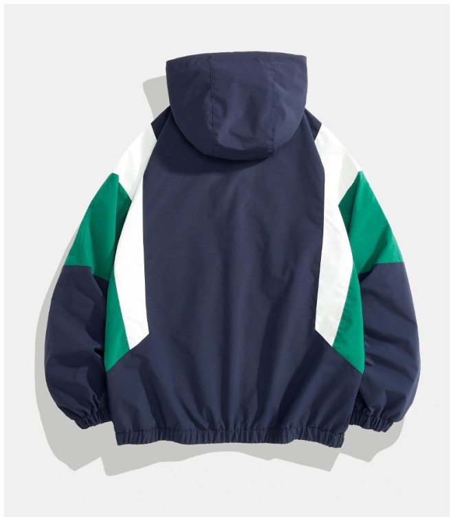 Colored Hooded Casual Work Fashion Jacket