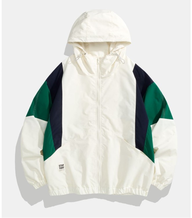 Colored Hooded Casual Work Fashion Jacket