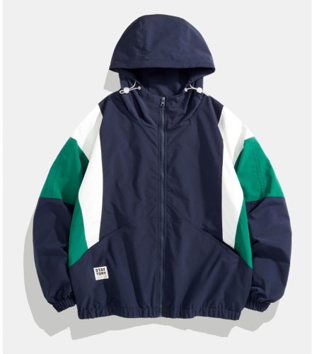 Colored Hooded Casual Work Fashion Jacket
