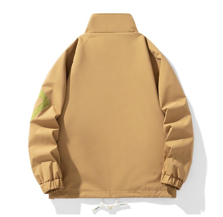 Casual stand neck loose fitting baseball suit trend jacket