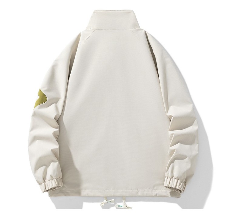Casual stand neck loose fitting baseball suit trend jacket