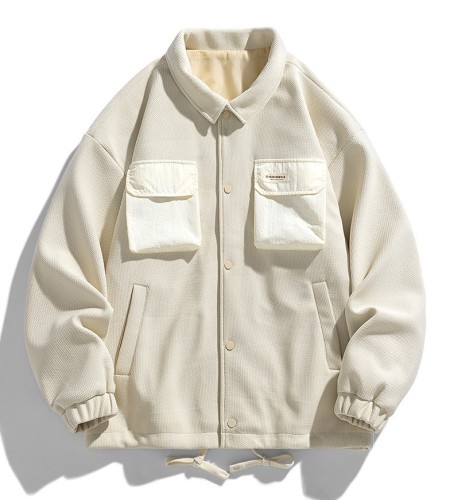Casual loose fitting fashion trend work jacket