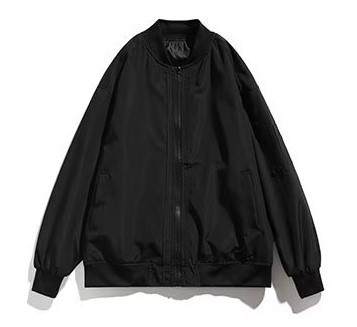 Casual loose fitting flight suit fashion trend jacket