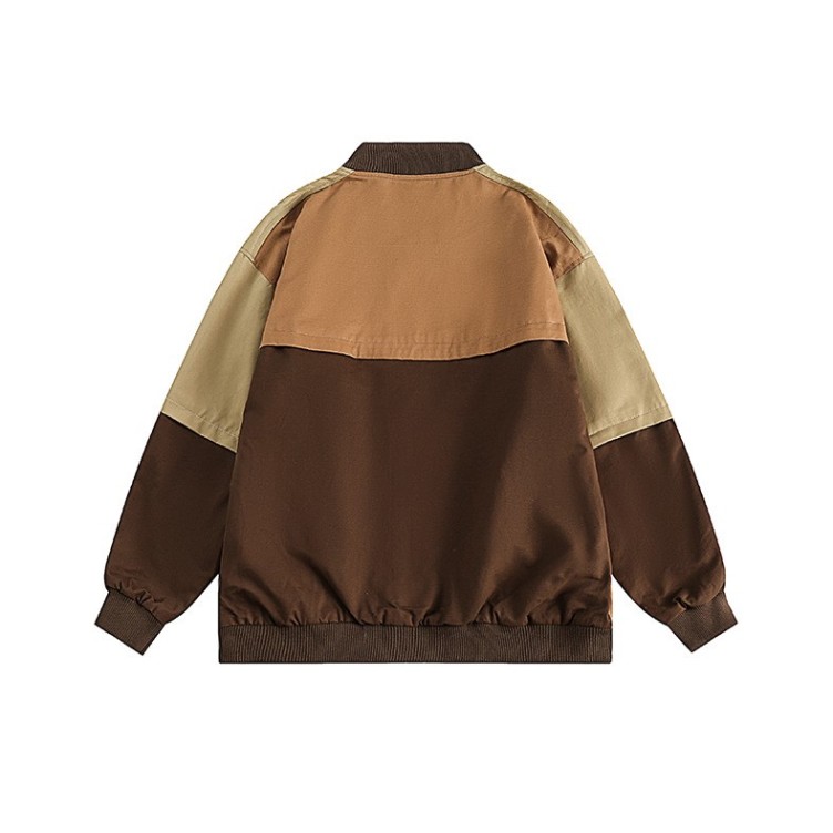 Loose casual baseball jacket with versatile fashion trends