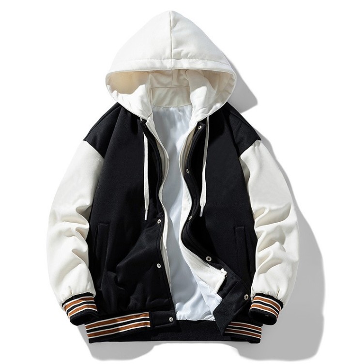 Loose casual and fashionable baseball jacket trend jacket
