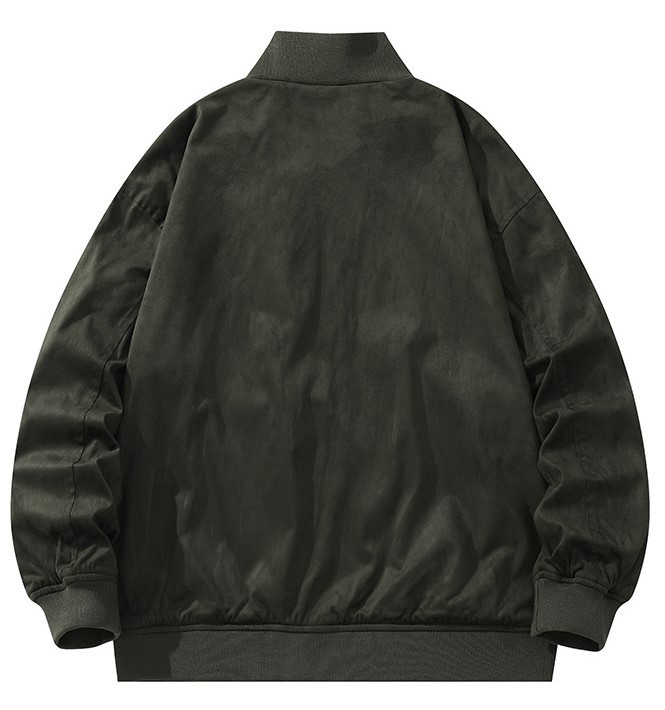 Loose fitting casual pilot fashion baseball suit trend jacket