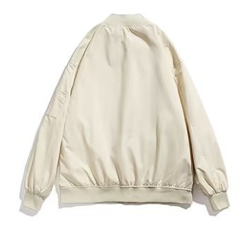 Casual loose fitting flight suit fashion trend jacket