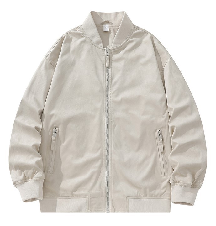 Loose fitting casual pilot fashion baseball suit trend jacket