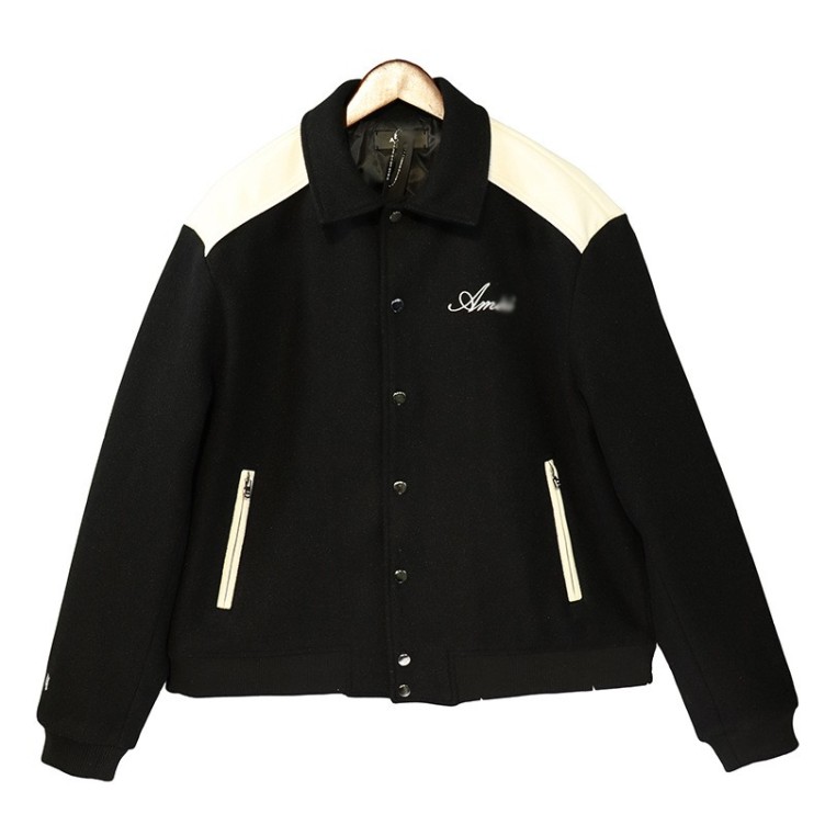 Spliced pilot loose and versatile casual trend jacket