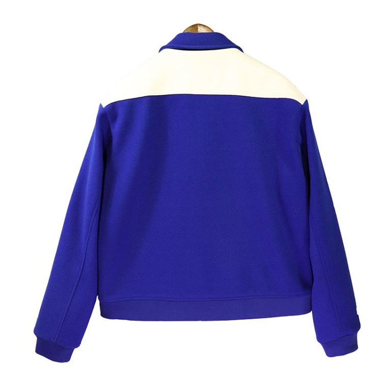 Spliced pilot loose and versatile casual trend jacket