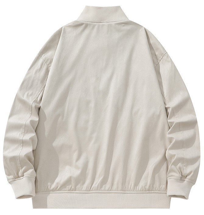Loose fitting casual pilot fashion baseball suit trend jacket