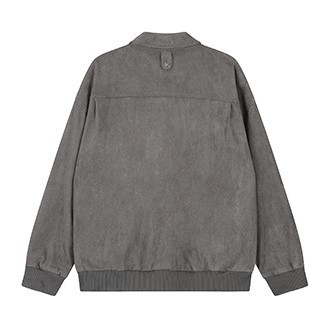 Star buckle suede design casual loose fashion trend jacket