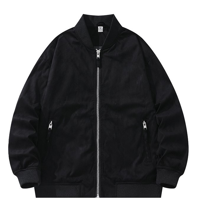 Loose fitting casual pilot fashion baseball suit trend jacket