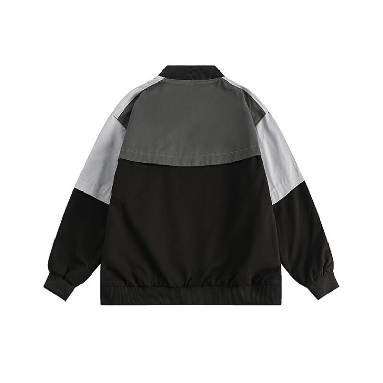 Loose casual baseball jacket with versatile fashion trends